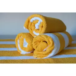 Комплект махровых полотенец оранжевый